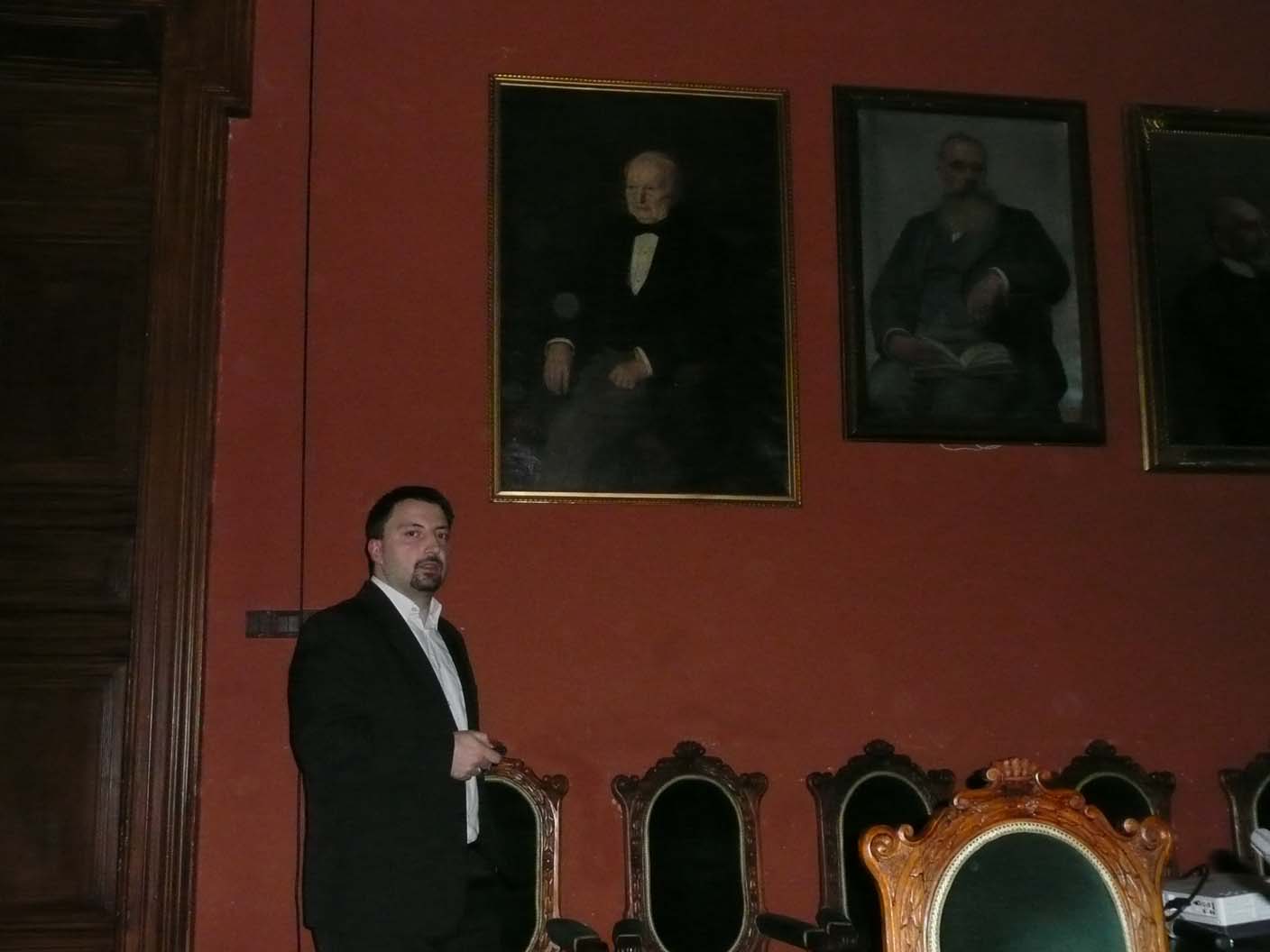 Artur Nowakowski podczas prezentacji